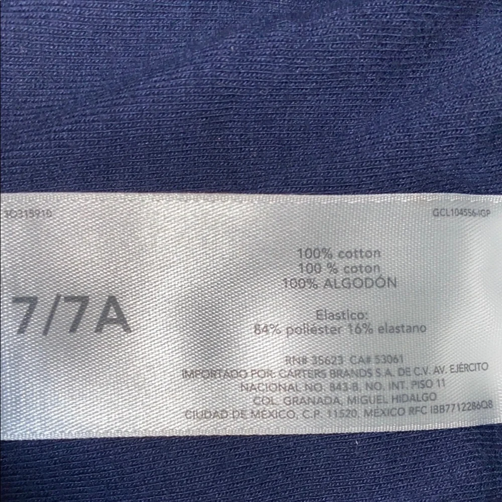 CARTERS jogger style pajama pants black gold white tractor trucks cozy NEW SZ 7